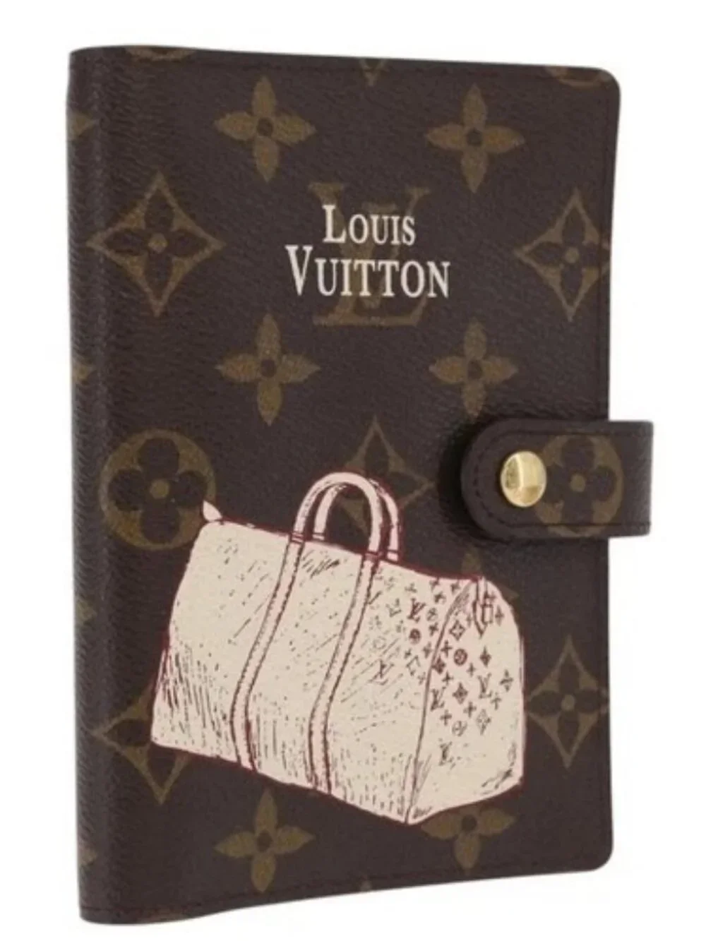 LOUIS VUITTON Monogram Keepall Agenda PM Day Planner Cover R20964 LV Auth 171189 - Picture 1 of 16
